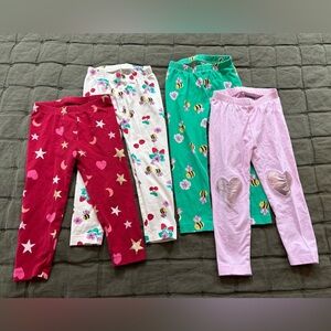 4 toddler girl cotton leggings, EUC Old Navy, 2T